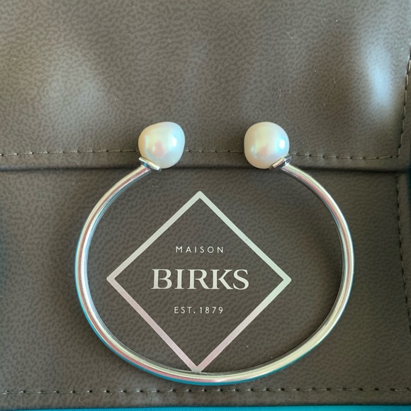 Real pearl 925 Birks authentic new - Picture 1 of 3